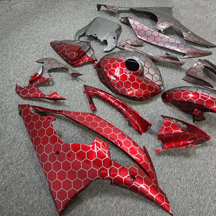 2008-2016 Yamaha YZF-R6 Honeycomb Design Fairing Kit