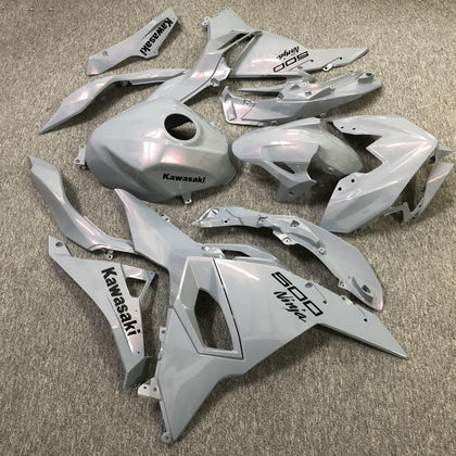 2024-2025 Kawasaki Ninja 500 Chameleon Gray/pink Fairing Kit