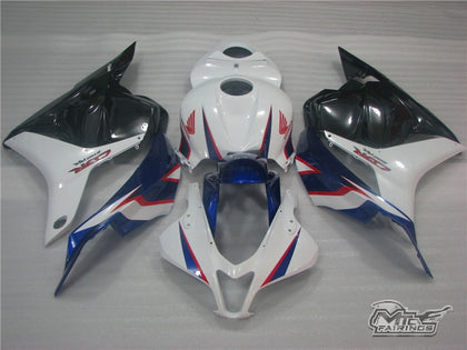 2009-2011 Honda CBR600RR Blue and White Fairing Kit