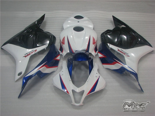 2009-2011 Honda CBR600RR Blue and White Fairing Kit