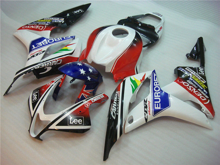 2007-2008 Honda CBR600RR Red and Blue Fairing Kit