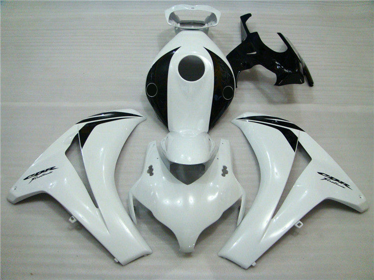 2008-2011 Honda CBR1000RR White and Black HRC Fairing Kit