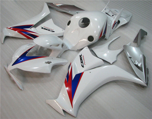 2012-2016 Honda CBR1000RR Silver and White Fairing Kit