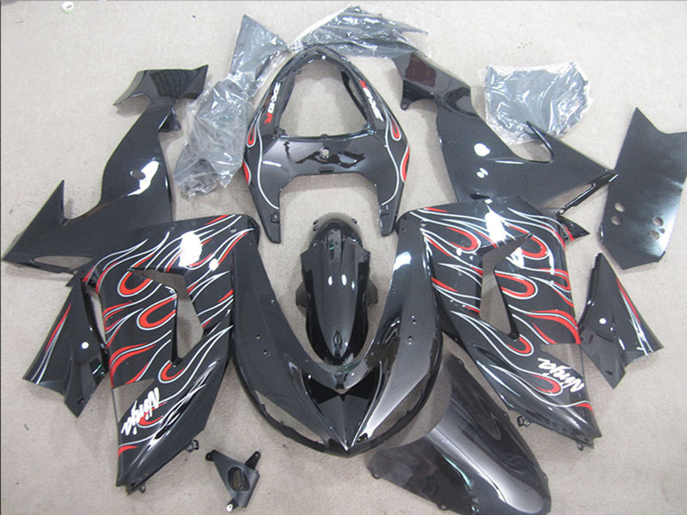 Kawasaki Ninja Motorcycle Zx 10R 2006 2007 Fairings Fairing Kit