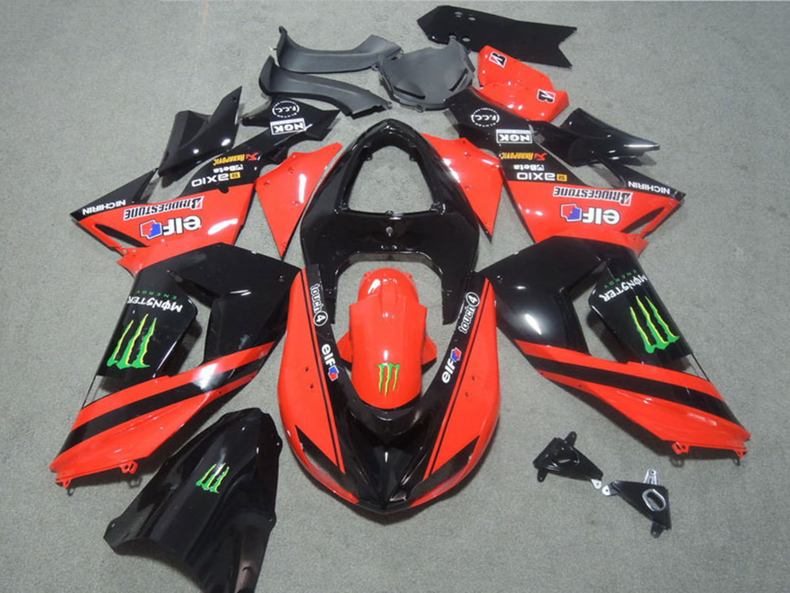 Kawasaki Ninja Motorcycle Zx 10R 2006 2007 Fairings Fairing Kit
