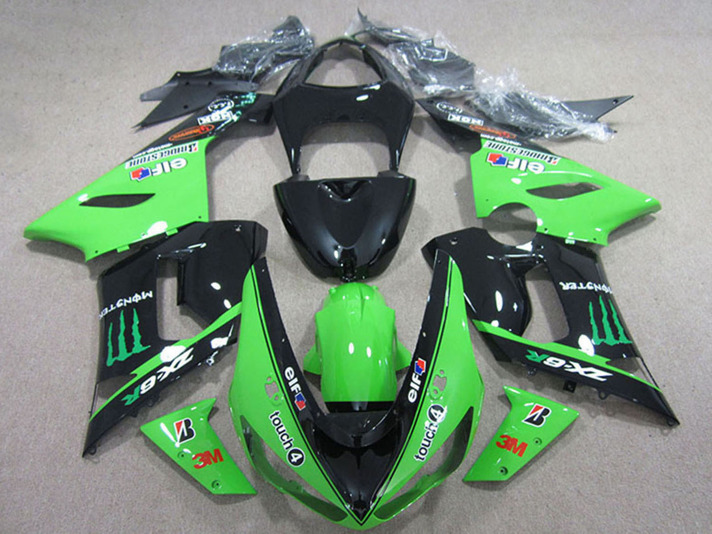 Kawasaki Ninja Motorcycle Zx 6R 2005 2006 Fairings Fairing Kit