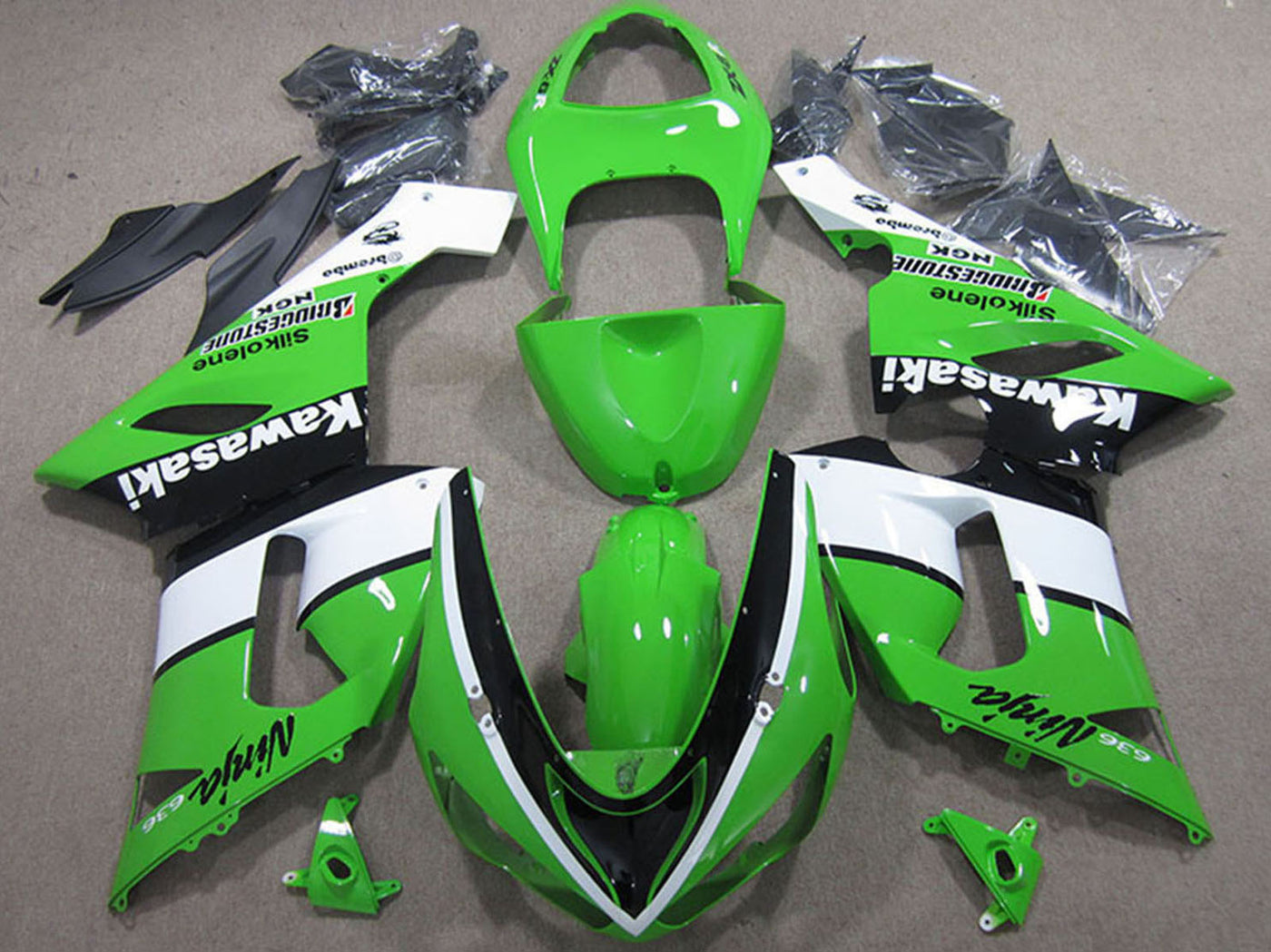 Kawasaki Ninja Motorcycle Zx 6R 2005 2006 Fairings Fairing Kit