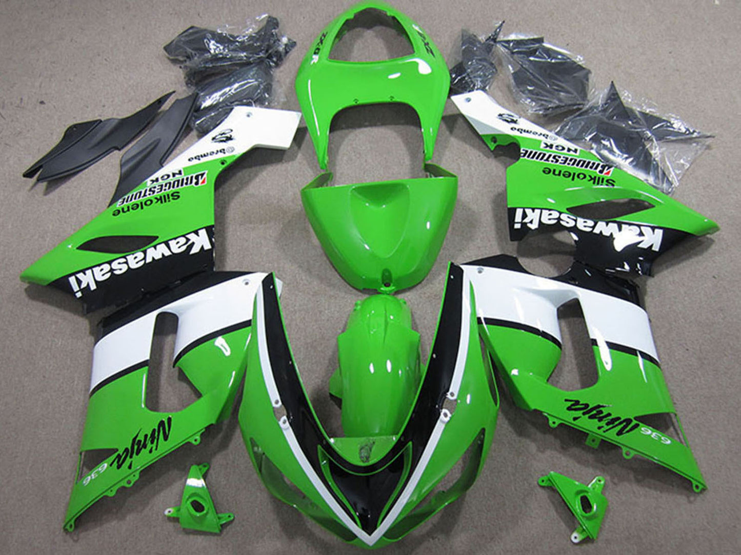 Kawasaki Ninja Motorcycle Zx 6R 2005 2006 Fairings Fairing Kit