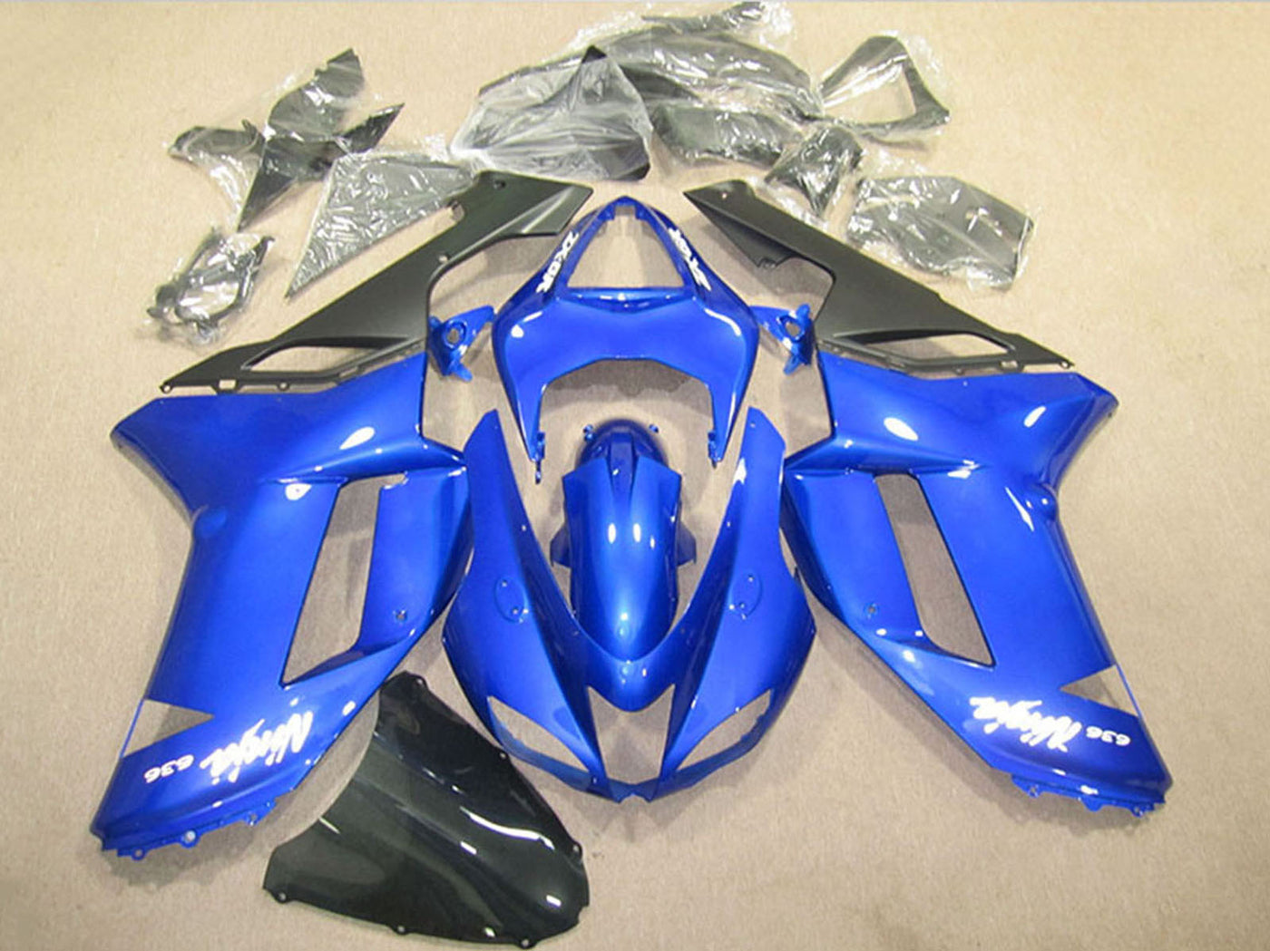 Kawasaki Ninja Motorcycle Zx 6R 2007 2008 Fairings Fairing Kit