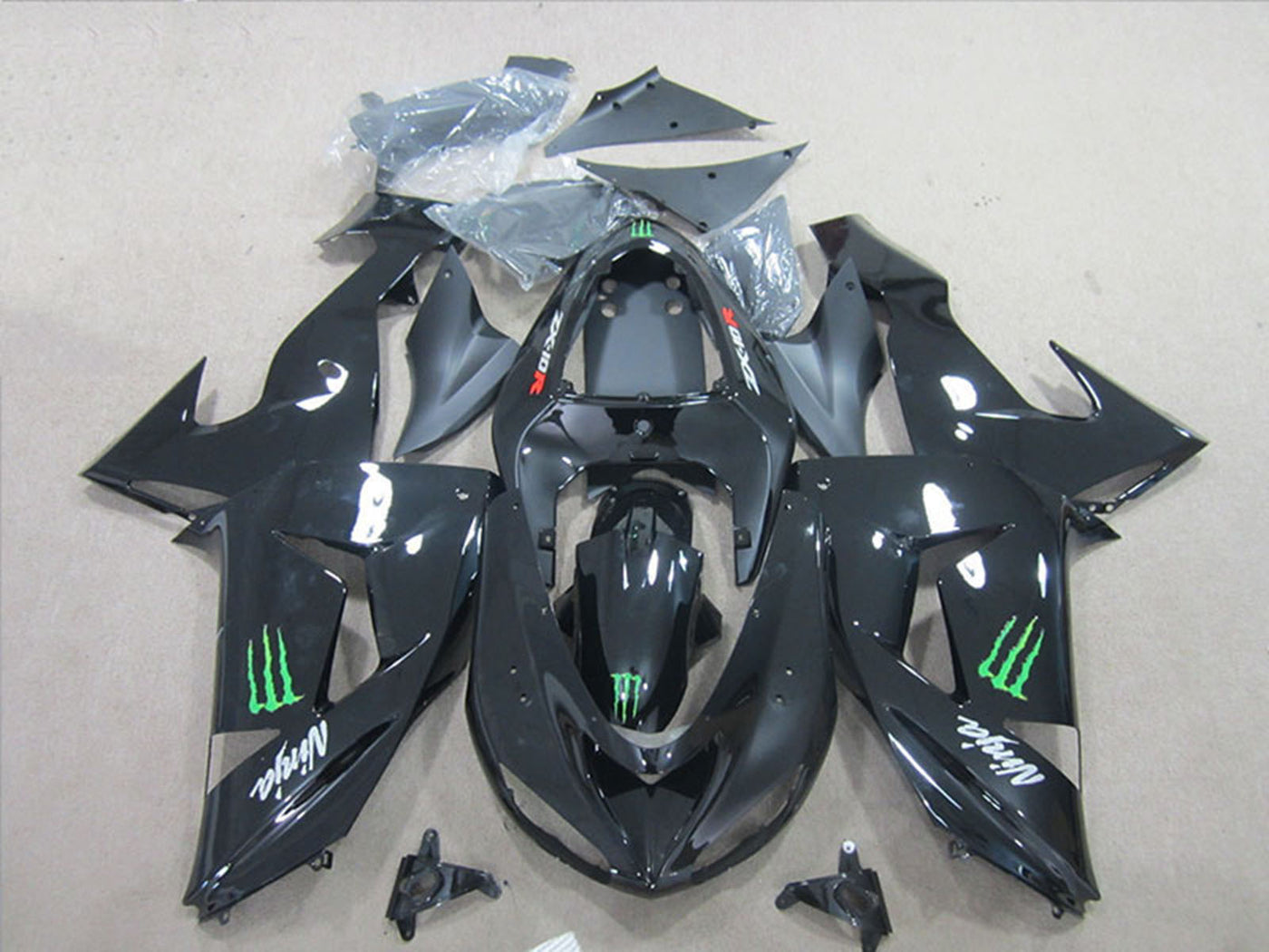 Kawasaki Ninja Motorcycle Zx 6R 2007 2008 Fairings Fairing Kit