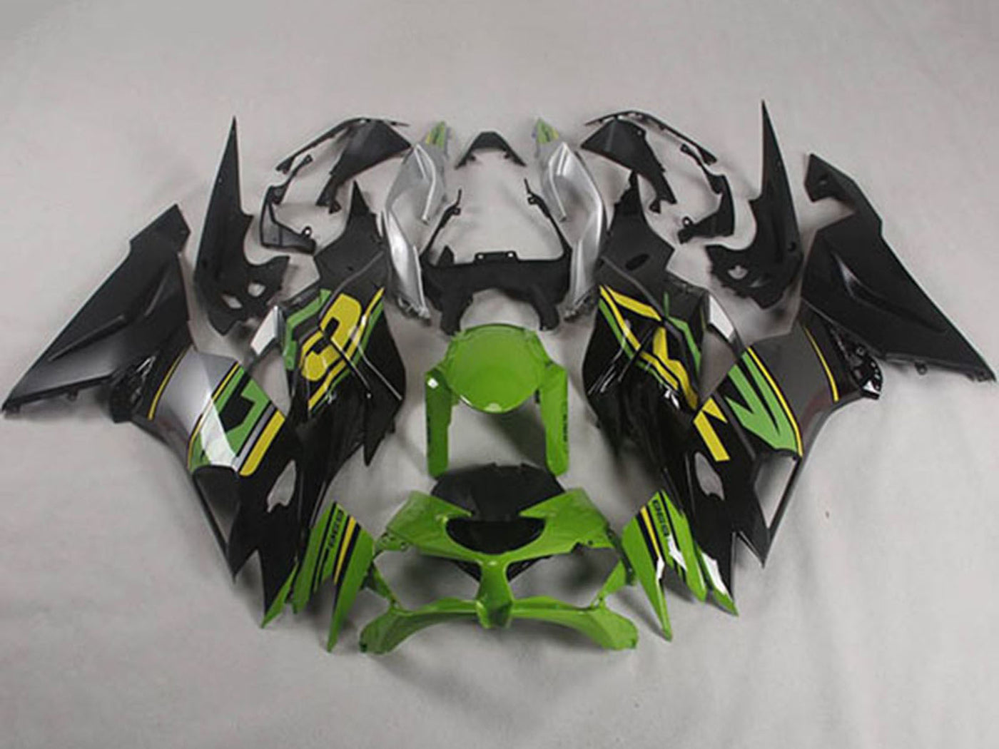 Best Aftermarket Motorcycle Fairings UK, 2019 2020 2021 2022 Black Green Kawasaki ZX6R Motorcycle Fairings UK