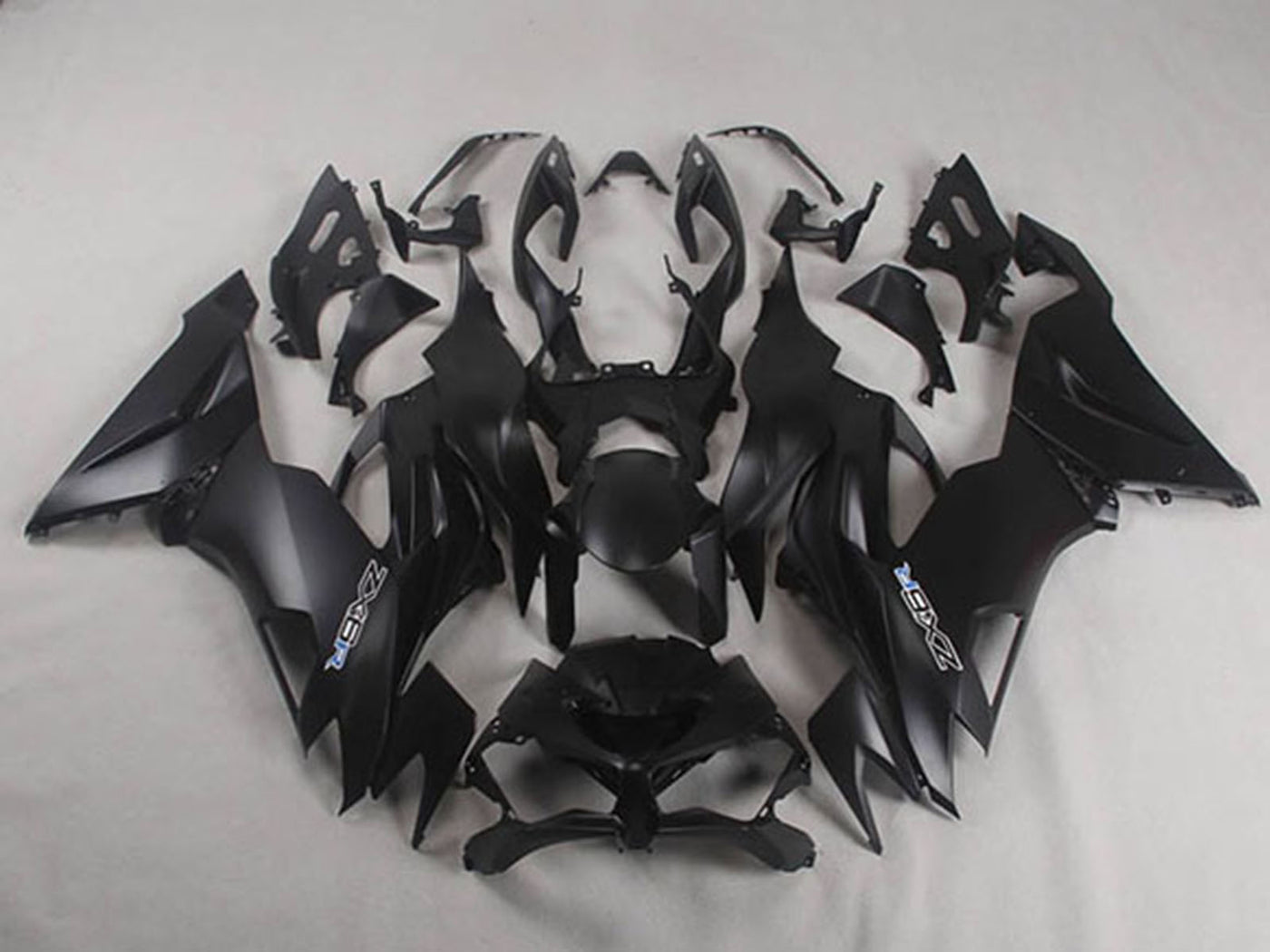 2019-2022 Matte Black Kawasaki ZX6R Replacement Fairings