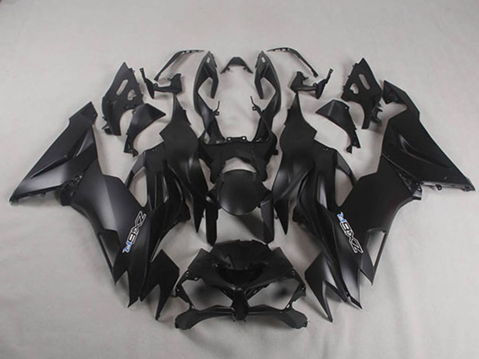 2019-2022 Matte Black Kawasaki ZX6R Replacement Fairings