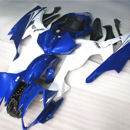 2006-2007 Yamaha YZF-R6 Blue and White Fairing Kit