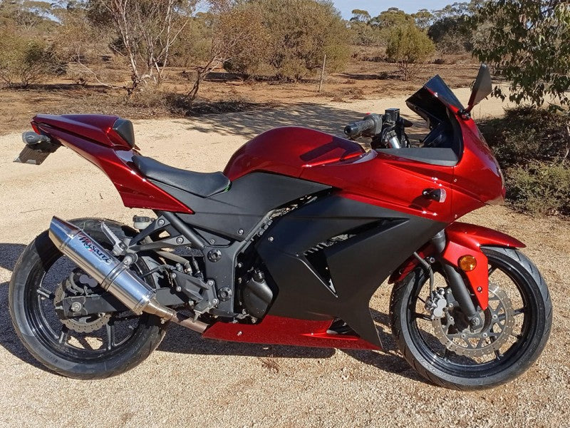 Purchase 2008-2012 Red Matte Black Kawasaki EX250 Motorcycle Fairings UK