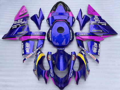2004-2005 Kawasaki ZX-10R Blue and Pink Trick Star Fairing Kit