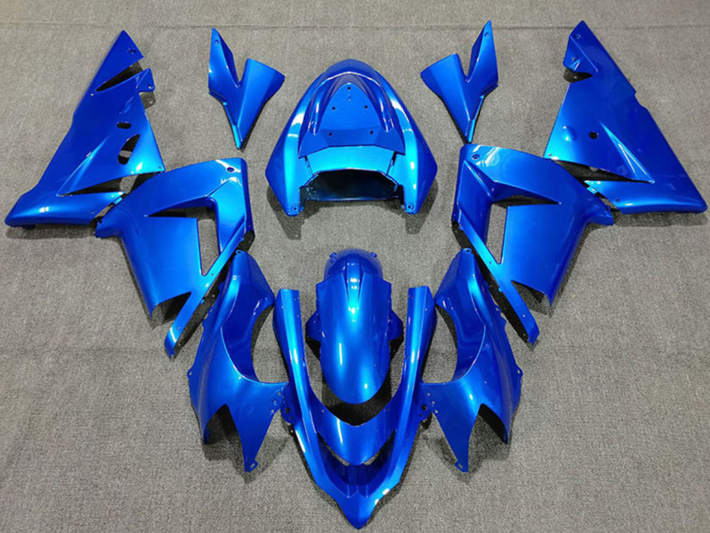2004-2005 Bright Blue Pearl Kawasaki ZX10R Fairing Kit