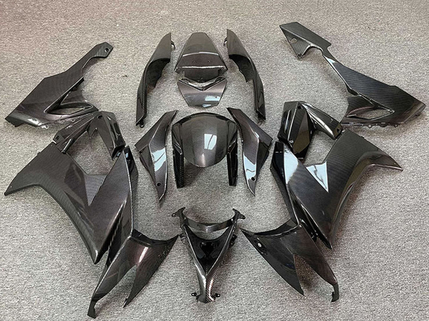 2008-2010 Carbon Fiber Style Kawasaki ZX10R Fairing Kit