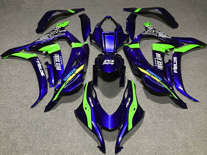 2016-2019 Kawasaki ZX-10R Deep Blue Green Trick Star Eva Racing Fairing Kit