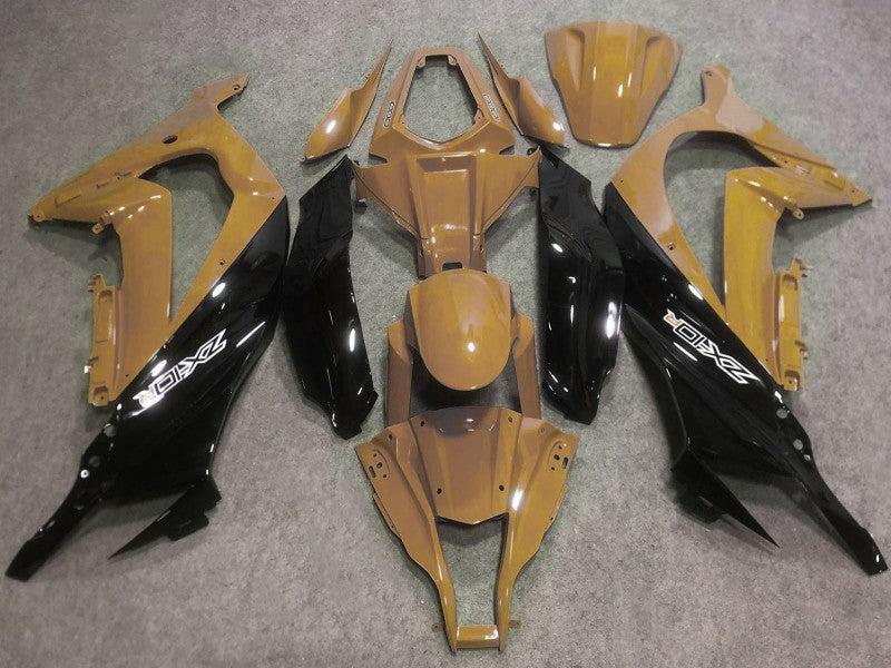 Purchase 2016-2020 Desert Tan Glossy Black Kawasaki ZX10R Motorcycle Fairings UK