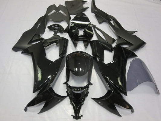 2008-2010 Glossy Black Matte Black Kawasaki ZX10R Fairing Kit