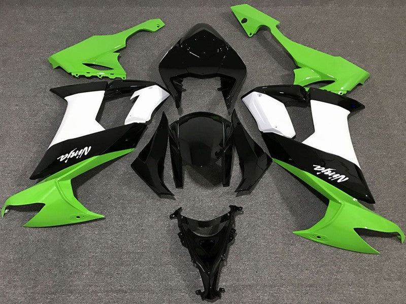 Purchase 2008-2010 Green White Black Kawasaki ZX10R Motorcycle Fairings UK