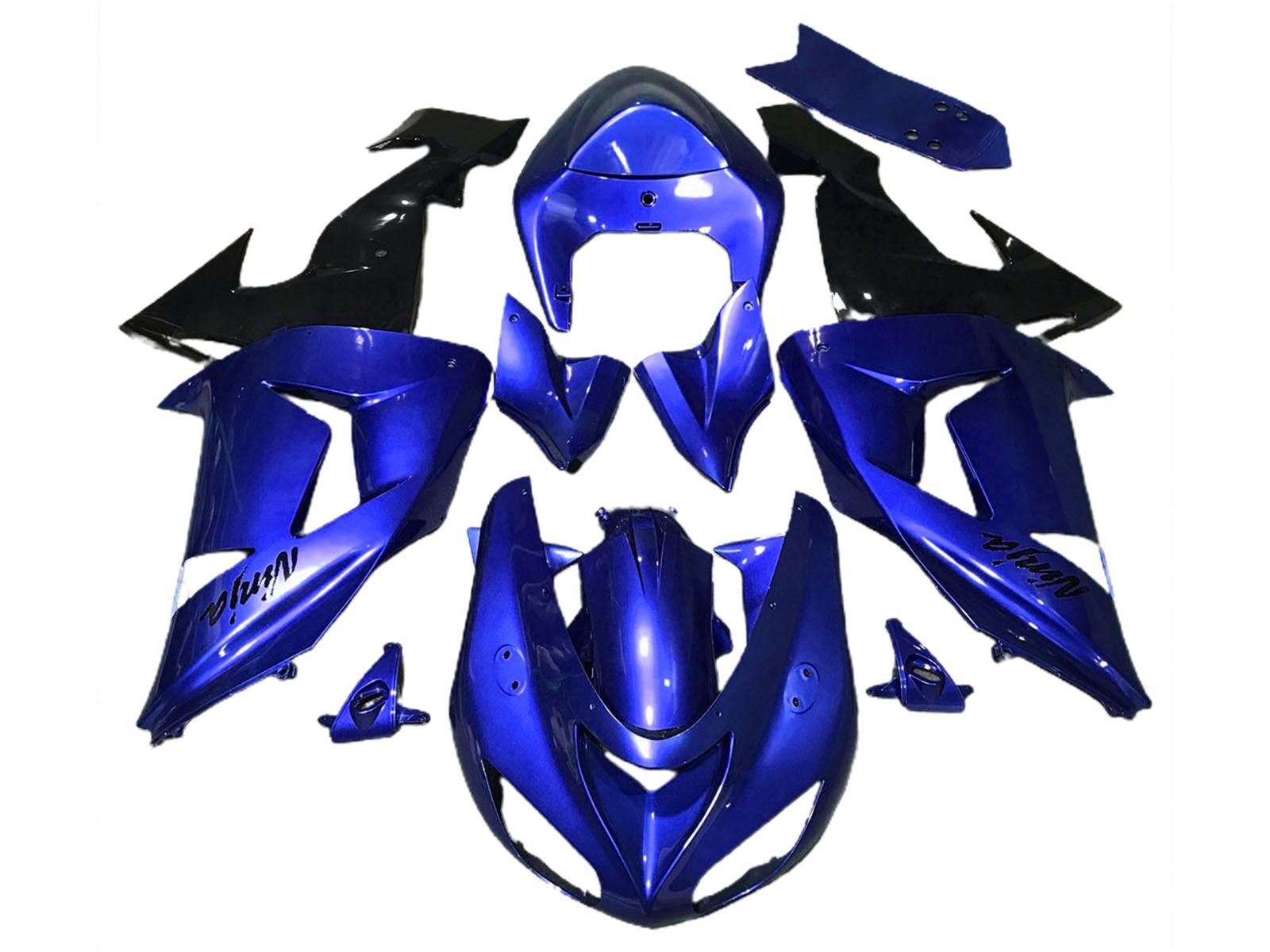 2006-2007 Blue Black Kawasaki ZX10R Motorcycle Fairings， Purchase 2006-2007 Blue Black Kawasaki ZX10R Motorcycle Fairings UK - UK