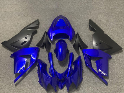 2004-2005 Kawasaki ZX-10R Glossy Blue and Black Fairing Kit