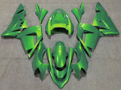 2004-2005 Kawasaki ZX-10R Glossy Green Fairing Kit