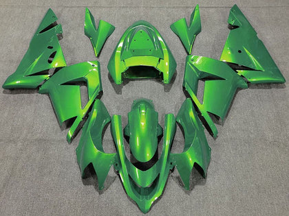 2004-2005 Kawasaki ZX-10R Glossy Green Fairing Kit