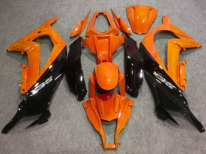 2016-2019 Kawasaki ZX-10R Orange Glossy Black Fairing Kit