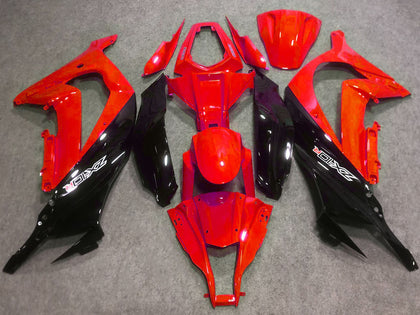 2016-2019 Kawasaki ZX-10R Red Glossy Black Fairing Kit