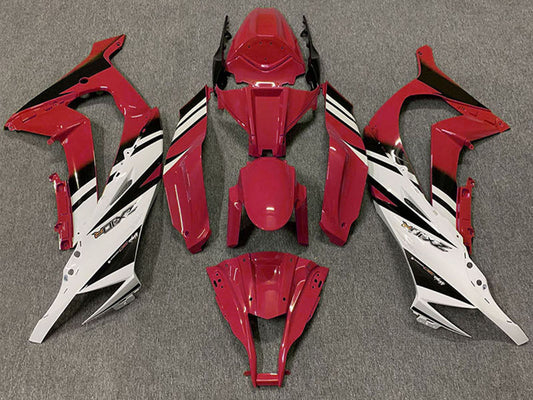 2011-2015 Maroon Red White Black Kawasaki ZX10R Fairing Kit