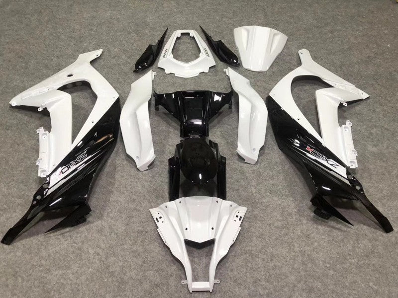 Purchase 2011-2015 White Glossy Black Kawasaki ZX10R Motorcycle Fairings UK