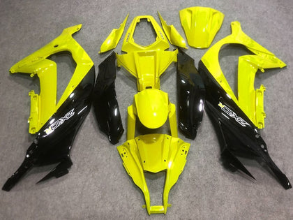2016-2019 Kawasaki ZX-10R Yellow Glossy Black Fairing Kit