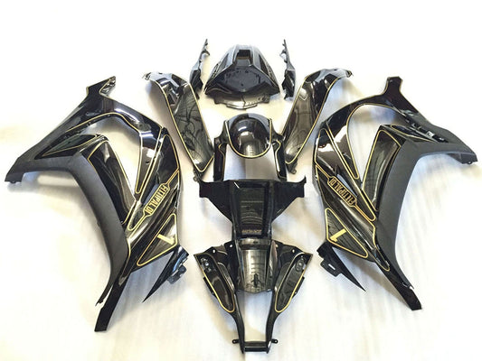 2011-2015 Silver Glossy Black Matte Black Gold Kawasaki ZX10R Fairing Kit