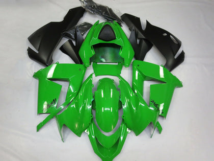 2004-2005 Kawasaki ZX-10R Glossy Green Black Fairing Kit