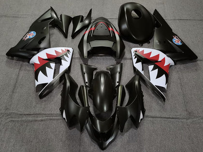 2004-2005 Kawasaki ZX-10R Matte Black Betty Bomber Fairing Kit