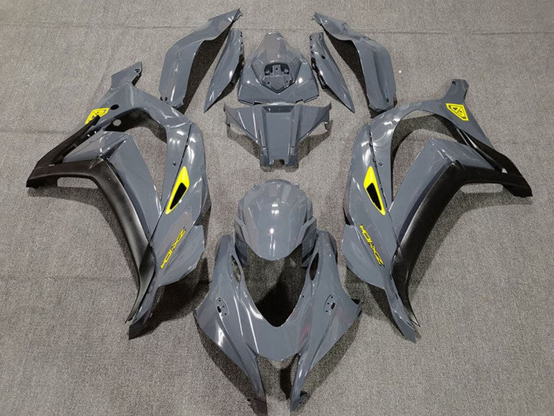 Purchase 2016-2020 Nardo Grey Black Yellow Kawasaki ZX10R Motorcycle Fairings UK