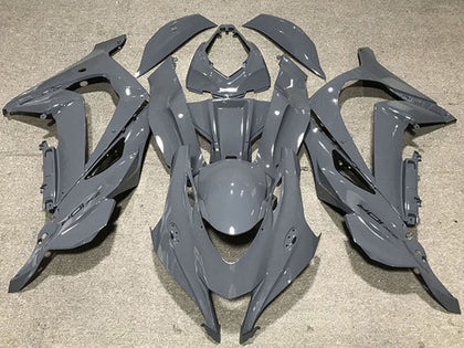 2016-2019 Kawasaki ZX-10R Nardo Gray Black Logo Fairing Kit