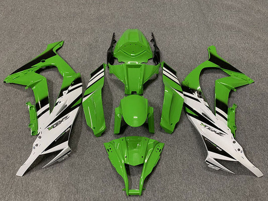 2011-2015 Green White Glossy Black Oem Style Kawasaki ZX10R Fairing Kit