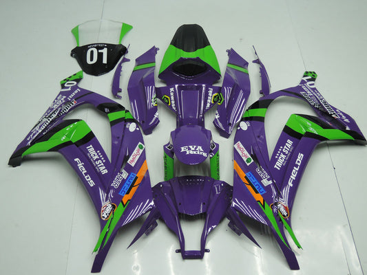 2011-2015 Purple Black Green Orange White Trick Star Eva Racing Oem Style Kawasaki ZX10R Fairing Kit