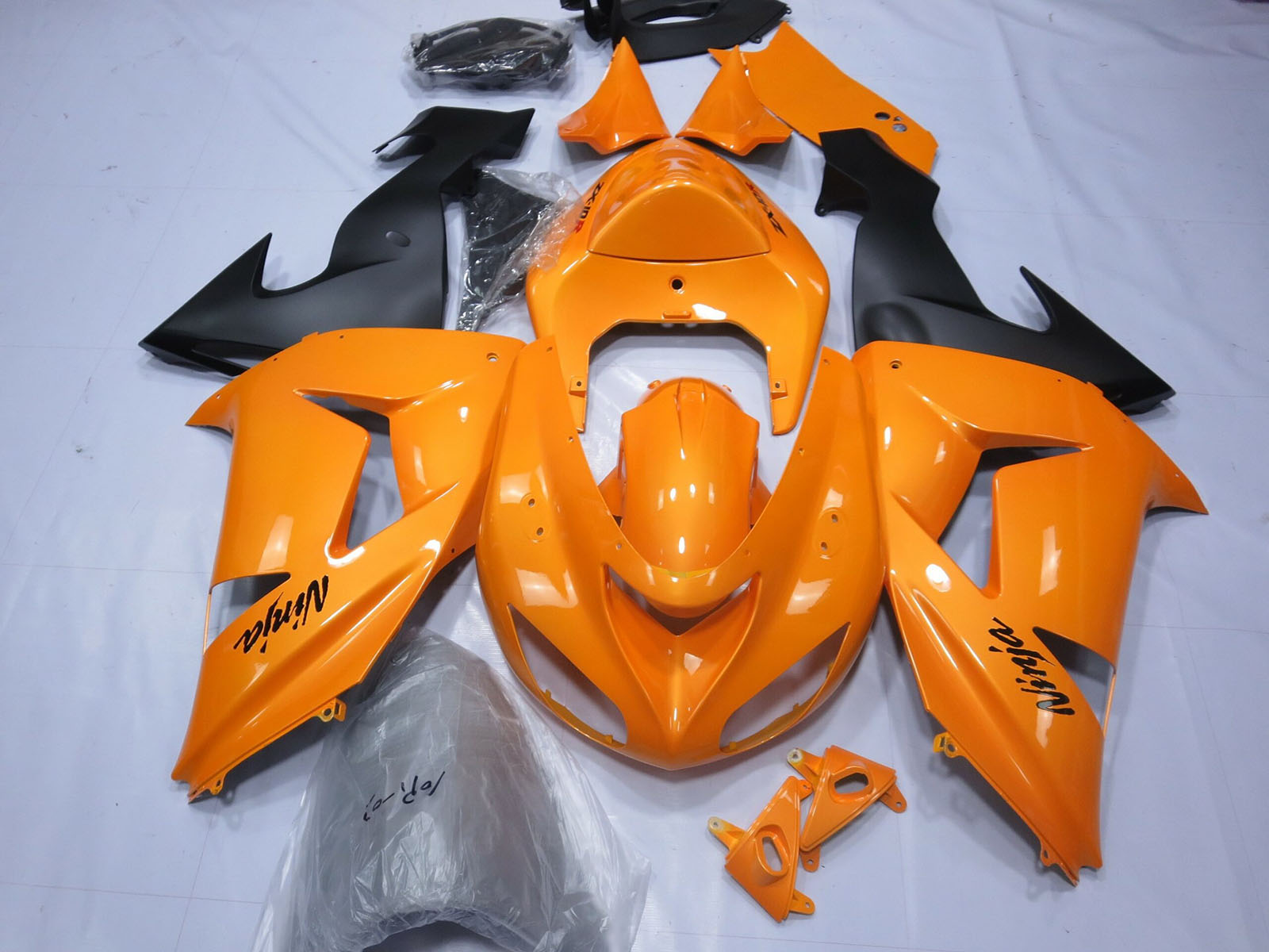 2006-2007 Orange Kawasaki ZX10R Motorcycle Fairings， Purchase 2006-2007 Orange Kawasaki ZX10R Motorcycle Fairings UK - UK