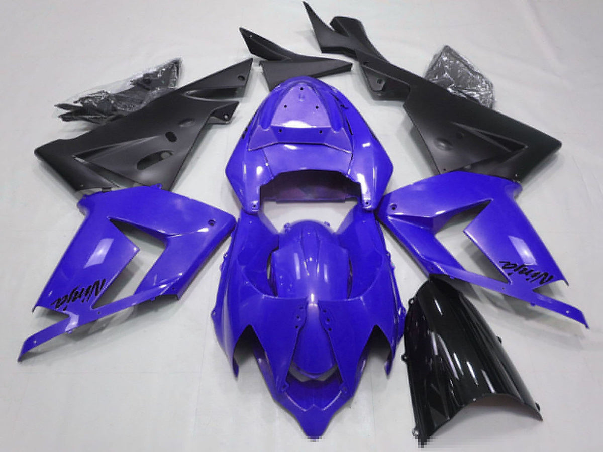 2004-2005 Pearl Blue Black Kawasaki ZX10R Fairing Kit