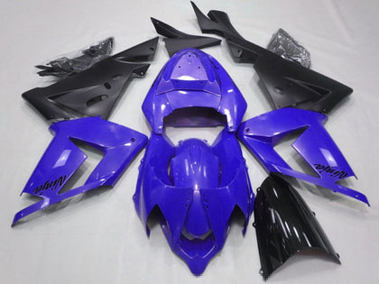 2004-2005 Kawasaki ZX-10R Pearl Blue Black Fairing Kit