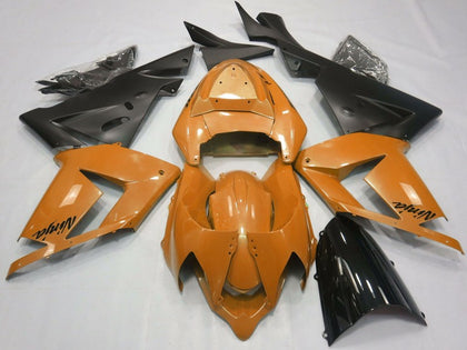 2004-2005 Kawasaki ZX-10R Pearl Orange Black Fairing Kit