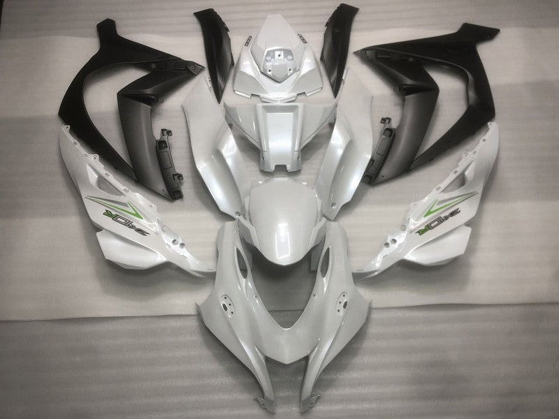 Purchase 2016-2020 Pearl White Black Green Kawasaki ZX10R Motorcycle Fairings UK
