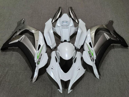 2016-2019 Kawasaki ZX-10R Pearl White Silver Fairing Kit