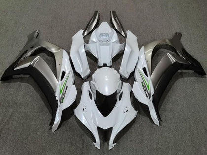 2016-2019 Kawasaki ZX-10R Pearl White Silver Fairing Kit