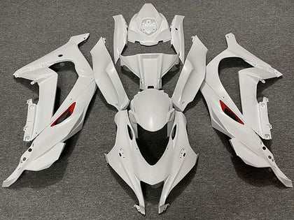 2016-2019 Kawasaki ZX-10R Pearl White Red Trim Fairing Kit